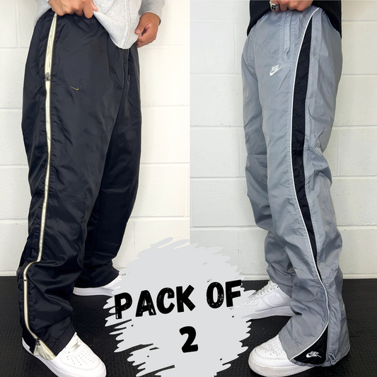Oversized Track Pants Duo – Perfect Blend of Sporty & Casual! (Pack of 2)